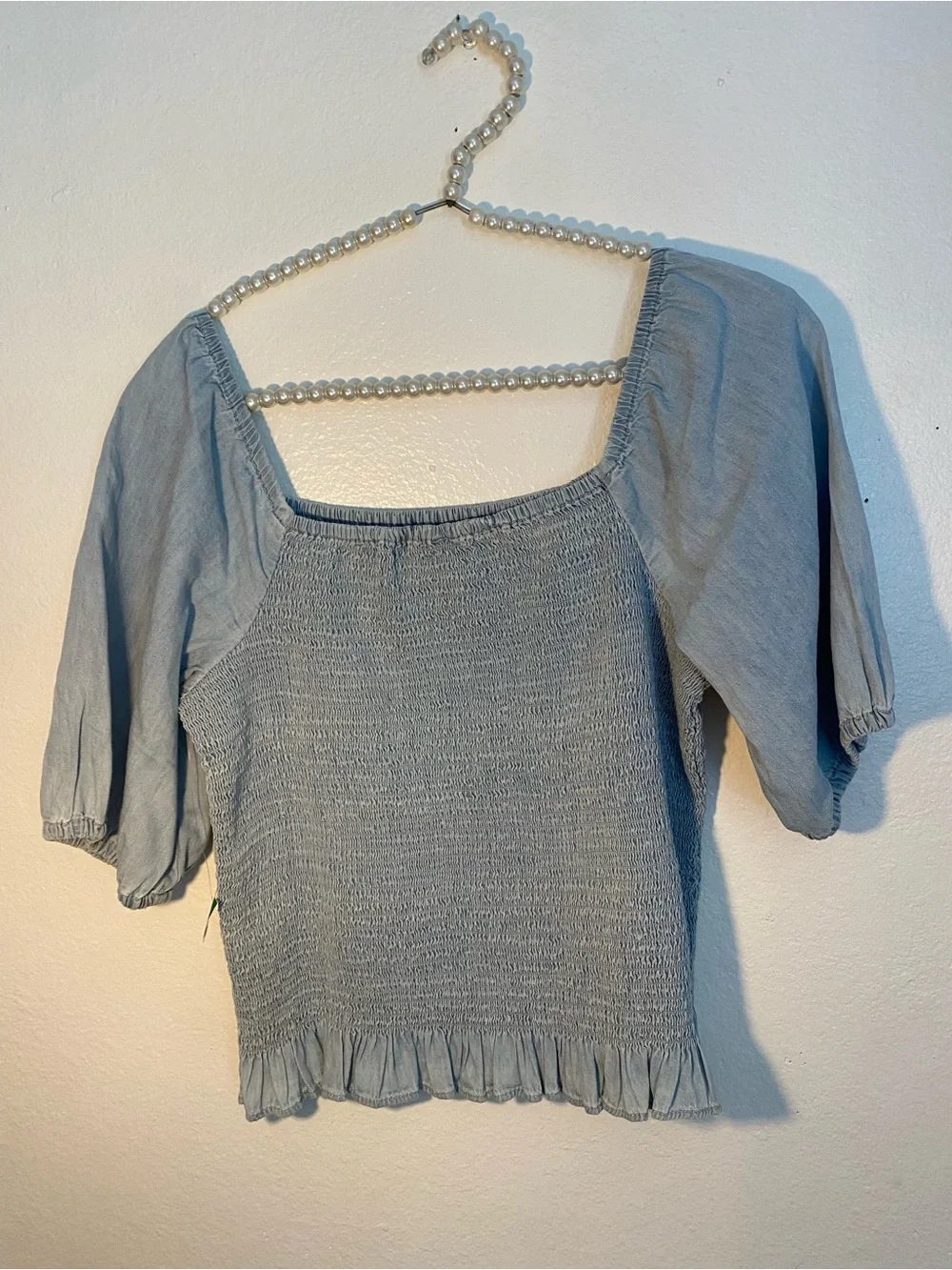 GAP Kids size XXL NWT blue chambray blouse